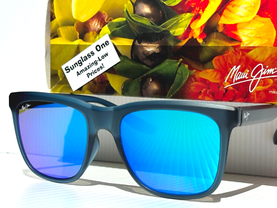 NEW Maui Jim PEHU Matte Navy POLARIZED Hawaii Blue Lens Sunglass