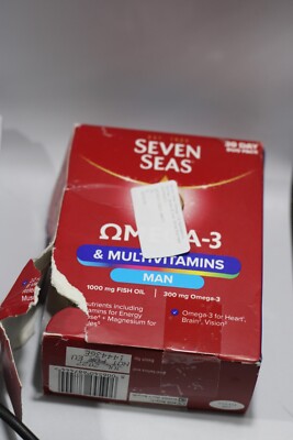 Seven Seas Omega-3 & Multivitamine MAN Biotin & Eisen 30 Tage Duopack BESCHÄDIGT