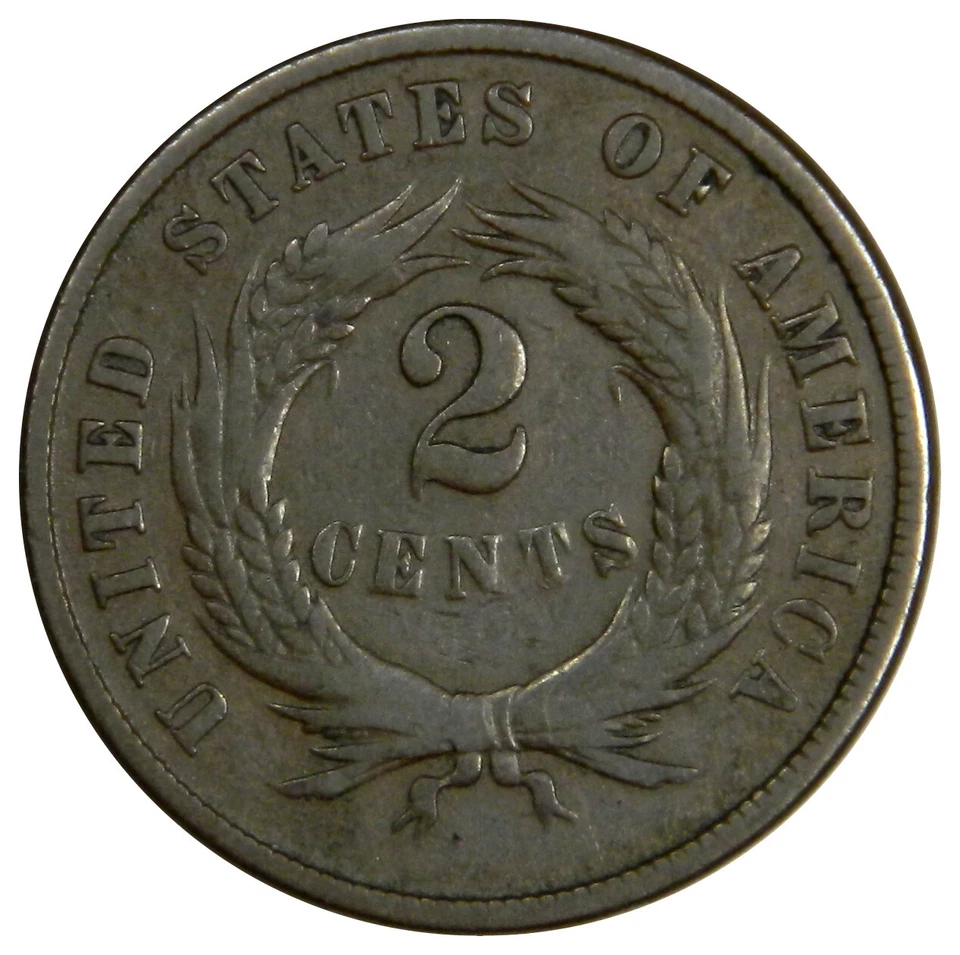 1871 TWO CENT ~ VERY SHARP F/VF ~ PRICED RIGHT! - Image 2 of 2