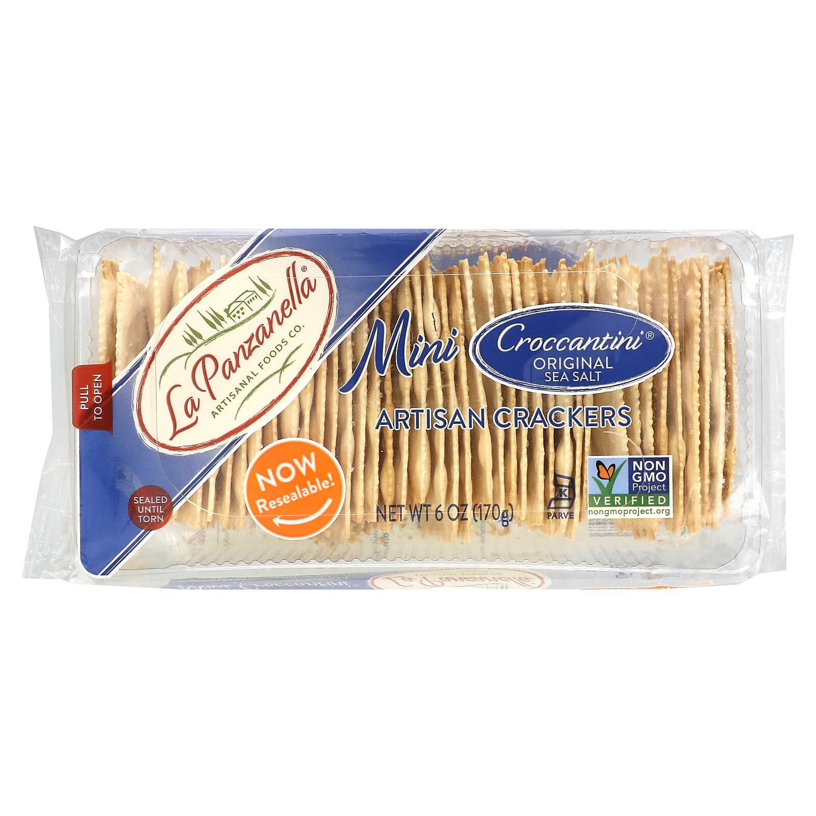 Крекеры Мини Крокантини Артизан, оригинальная морская соль, 6 унций (170 г)