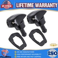 Pair Car Universal Front Windshield Washer Wiper Sprayer Nozzle Window Spray Jet