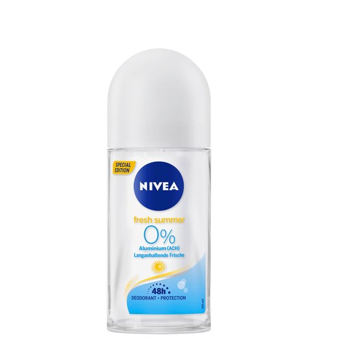 6x 50ml Nivea Fresh Summer happiness Deodorant Roll On 0% Aluminium Roller 48h - Bild 4 von 6