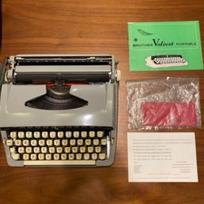 BROTHER VALIANT Typewriter Portable Operation not Confirmed With Storage Case thumbnail