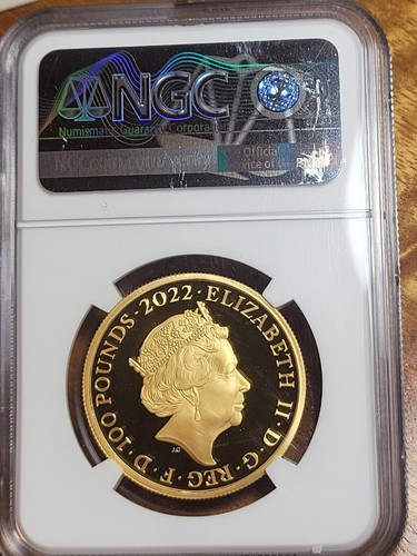Great Britain UK 2022 £100 British Monarch King Henry VII 1oz Gold Coin NGC PF70 - Picture 6 of 9