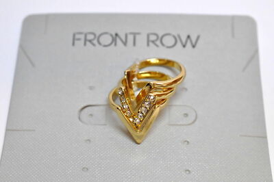 Front Row Damen-Ring goldfarben 3er Set Modeschmuck 17-HG7948/426