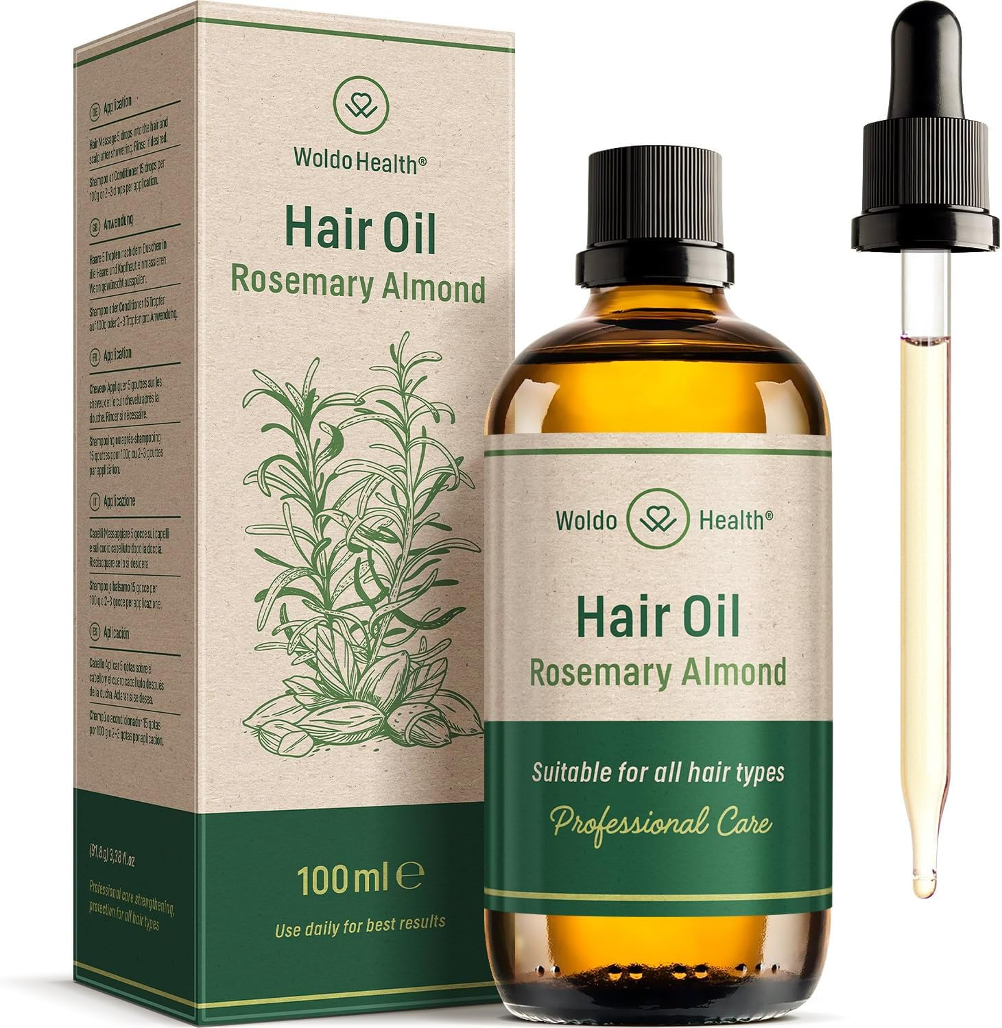 Antico Rimedio Olio Rosmarino e Mandorle: Cura Capelli Naturale