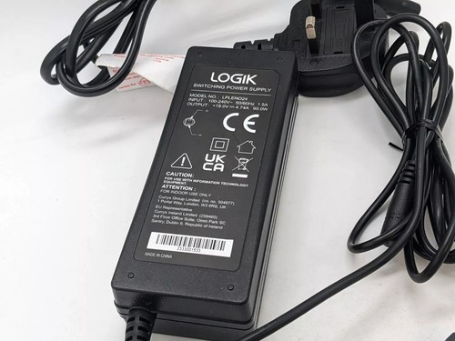 Logik power supply adapter cable for Lenovo laptop 3m 90W 19V LPLENO24 LPLENO17 - Picture 3 of 5