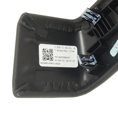 Rear Armrest Cover Left Black/Med Titanium Stitch 2014-19 Cadillac CTS 84110634 - Picture 6 of 6