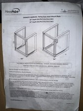 NavePoint Server Rack with Swing Gate - Wall Mount Rack for 19 Inch IT