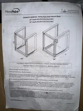 NavePoint Server Rack with Swing Gate -  Wall Mount Rack for 19 Inch IT