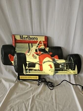 Vintage Philip Morris Marlboro Illuminated Indy Race Car Store Sign