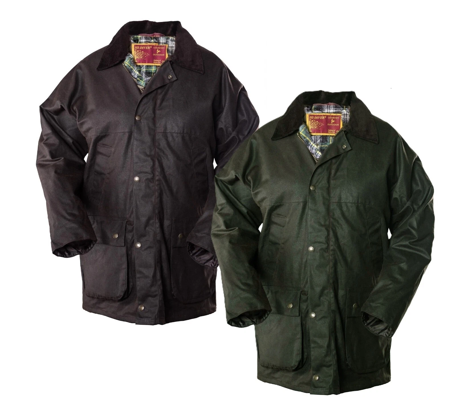 MENS COUNTRY CLASSIC COTTON PADDED WAX JACKET COAT RIDING FISHING SHOOTING