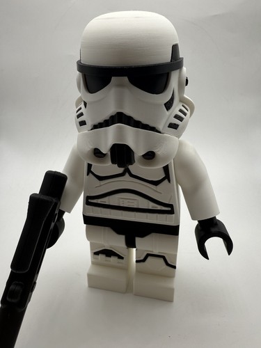 3D-gedruckte Star Wars Stormtrooper große 8,5" - 9,5" Minifigur - Bild 4 von 8
