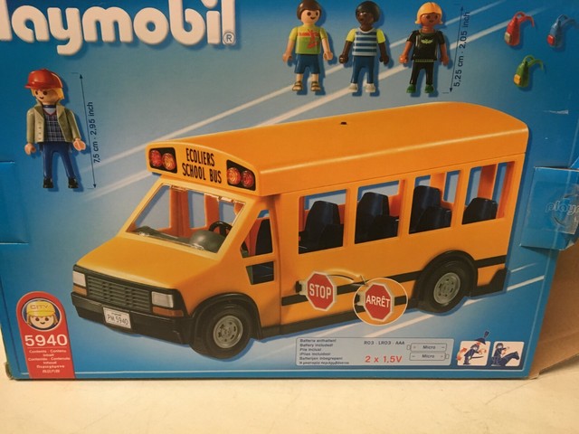 playmobil school bus 5940