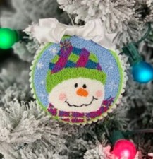 Patches Snowman Punch Needle Kit