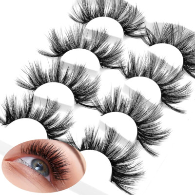 Sibba Multi-Layered Lashes 3D Wispy False Eyelashes 5 Paar Dramatic 25mm... 