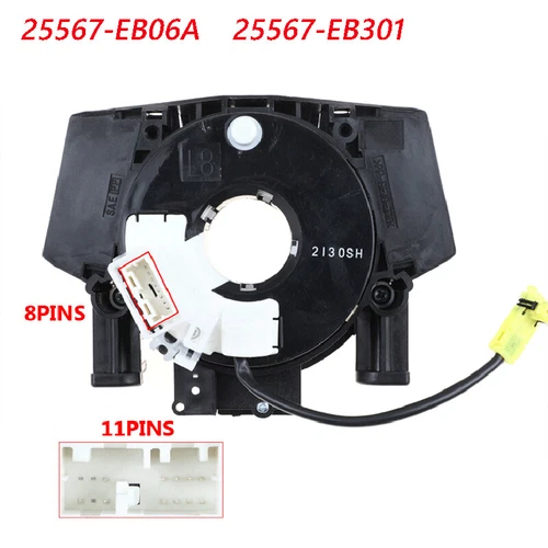 CLOCK SPRING +1 WIRES Fit: NISSAN FRONTIER 2005-2014 X-Trail 09-12 TIDA 07-13 - Picture 1 of 18