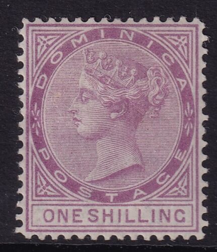 SG 9 Dominica 1882-83. 1/- magenta. mounted mint CAT £140 - Picture 1 of 2