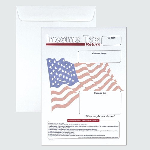 9" x 12" Income Tax Return Envelopes for Customers, Catalog 28lb. Paper, 100/Box - Picture 4 of 8