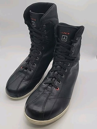 TCX X-RAP WP Black Leather Waterproof Motorcycle Riding Ankle Boots Men’s 12.5