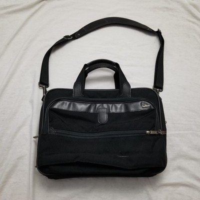 Hartmann Messenger Bag Black Briefcase Shoulder Laptop Travel Ballistic Nylon