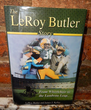 SIGNED The LeRoy Butler Story Wheelchair Lambeau Leap Photos Book Green Bay NFL