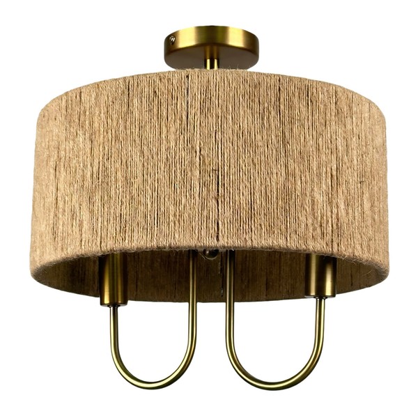Deckenlampe Deckenleuchte Leuchte Wohnzimmerlampe Boho Lampe Flurlampe 2 Flammig-image