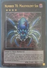 YuGiOh Number 70: Malevolent Sin Ultra Rare 1st Edition DUSA-EN014