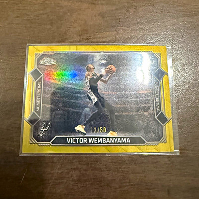 Topps Chrome Moment in Time Victor Wembanyama Spurs #11C Serial #/50