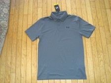 UNDER ARMOUR THE PERFORMANCE GRAY POLO SHIRT MEN'S SIZE SMALL UPF40 BNWT 55.00