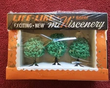 Vtg Life-Like Products N Gauge Trees #S325:100 NOS Ripped Plastic