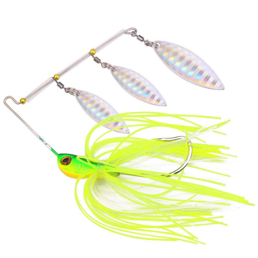 5PCS/Set Spinnerbait Fishing Lure Buzzbait 17g Blade Skirted Bait Spoon Tackle - Image 7