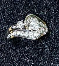 14kt wg 1 carat diamond wedding ring size 6