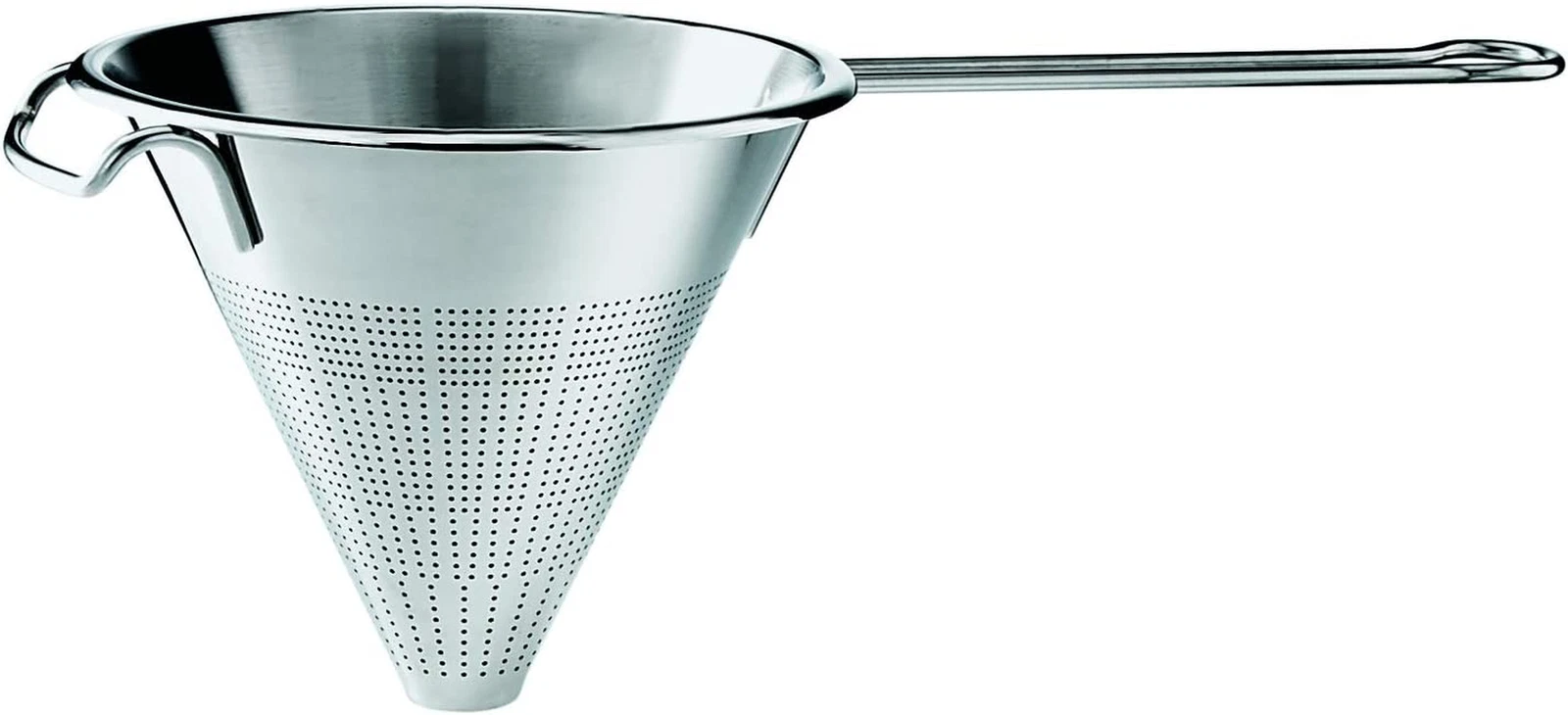 7.1-Inch Stainless Steel Conical Strainer with Wire Handle