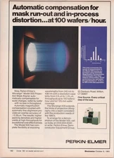 Perkin-Elmer Micralign Model 500 Print Ad 1983 Semiconductor Tech