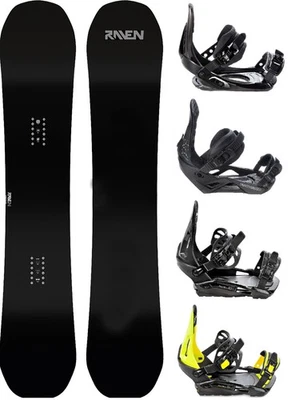 Snowboard Raven Pure Black + Raven, Pathron oder Croxer Bindung - Neu!