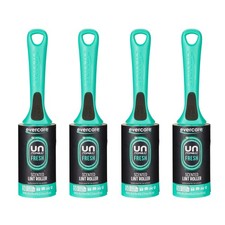 with Unstopables Fresh Scent All-Purpose Lint Roller, 4-Pack, 50 Layers Per R...