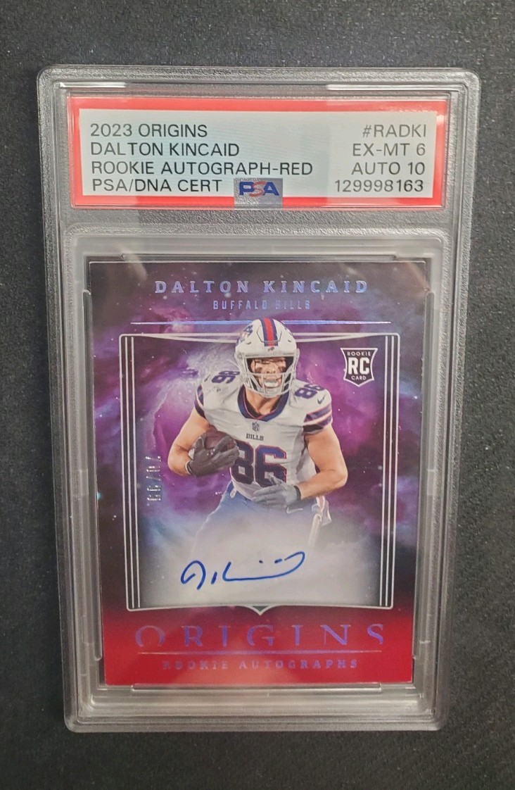Dalton Kincaid Panini Origins Rookie Autographs #RADKI Red