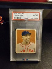 1949 Bowman Stan Spence psa 6