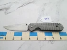 #797 Gray Stainless Unbranded FrameLock Flipper Knife