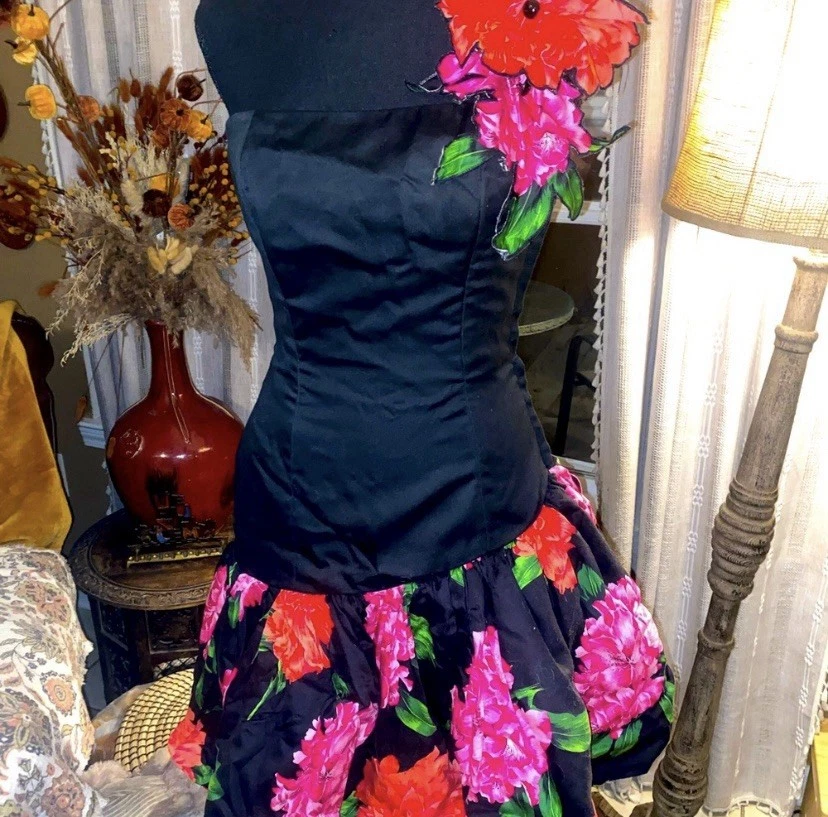 Vestido Victor Costa Vintage Años 80 XS Foto 2 de 4