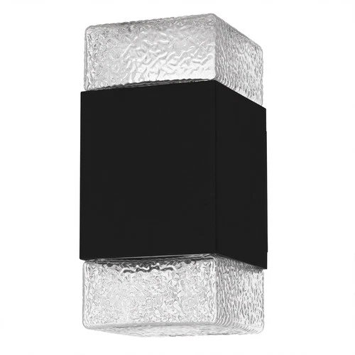 Matte Black LED Outdoor Wall Lantern from the Saxton Collection - Picture 2 of 5