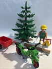 RARE Playmobil 3743 Lumberjack -Missing one tool & visor 1990’s
