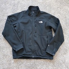 The North Face Full Zip Soft Shell Apex Bionic Jacket Men's LARGE L Black Poly