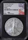 2022-W $1 Burnished American Silver Eagle NGC MS 70 | FDOI Mercanti Signed