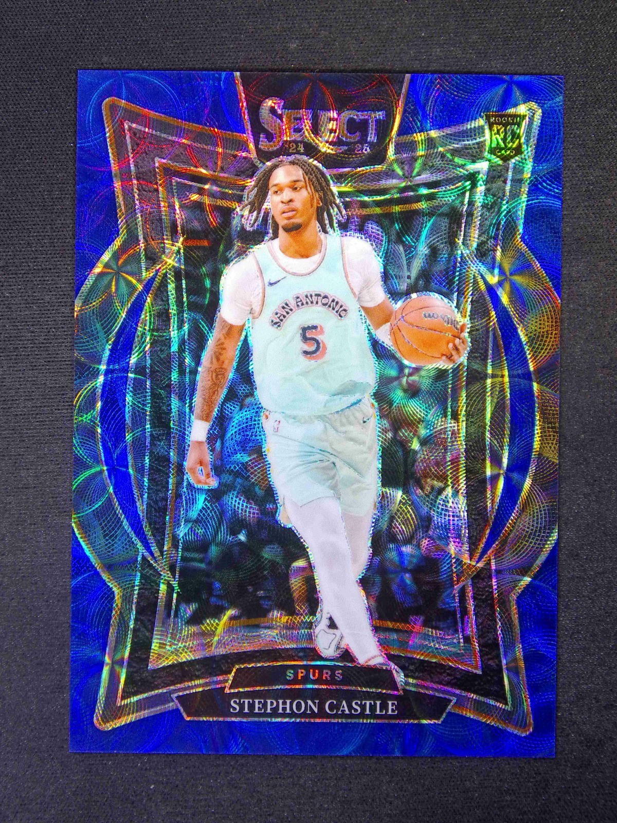 2024-25 Panini Select Stephon Castle #72 RC Rookie Concourse Blue Scope /249