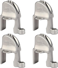 Boat Fender Clips, Adjustable Pontoon Boat Square Rail Fender Cleats/Clips/Hange