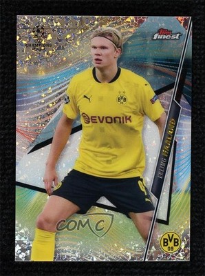 2020 Finest UEFA Champions League 175 Speckle Refractor /175 Erling Haaland 3u4