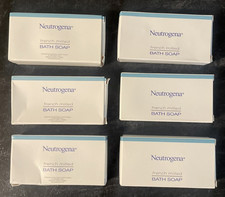 Neutrogena French Milled Bath Soap 1.15 oz Massage Bars Lot of 6 Travel Size