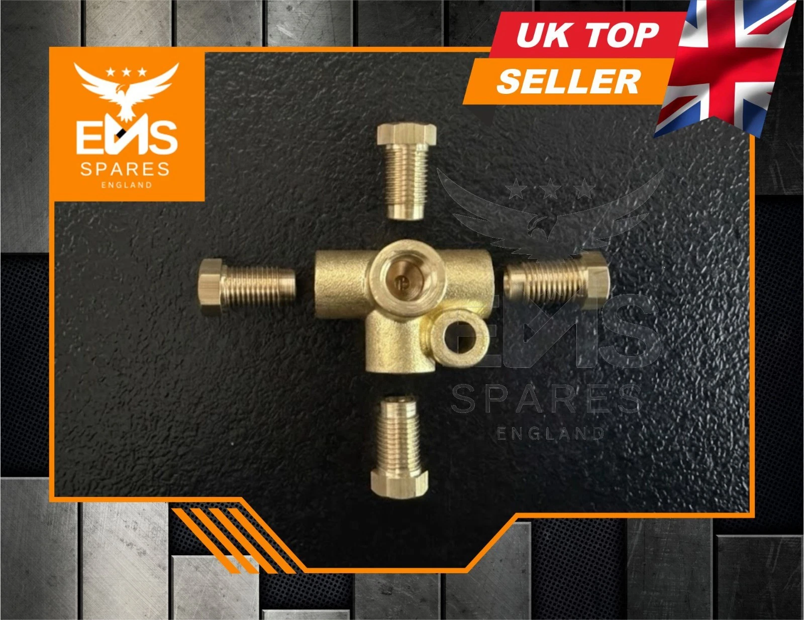 Brass Brake Pipe Union 4 Way Pressure Connector